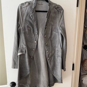 Elegant Women's Gray Utility Jacket